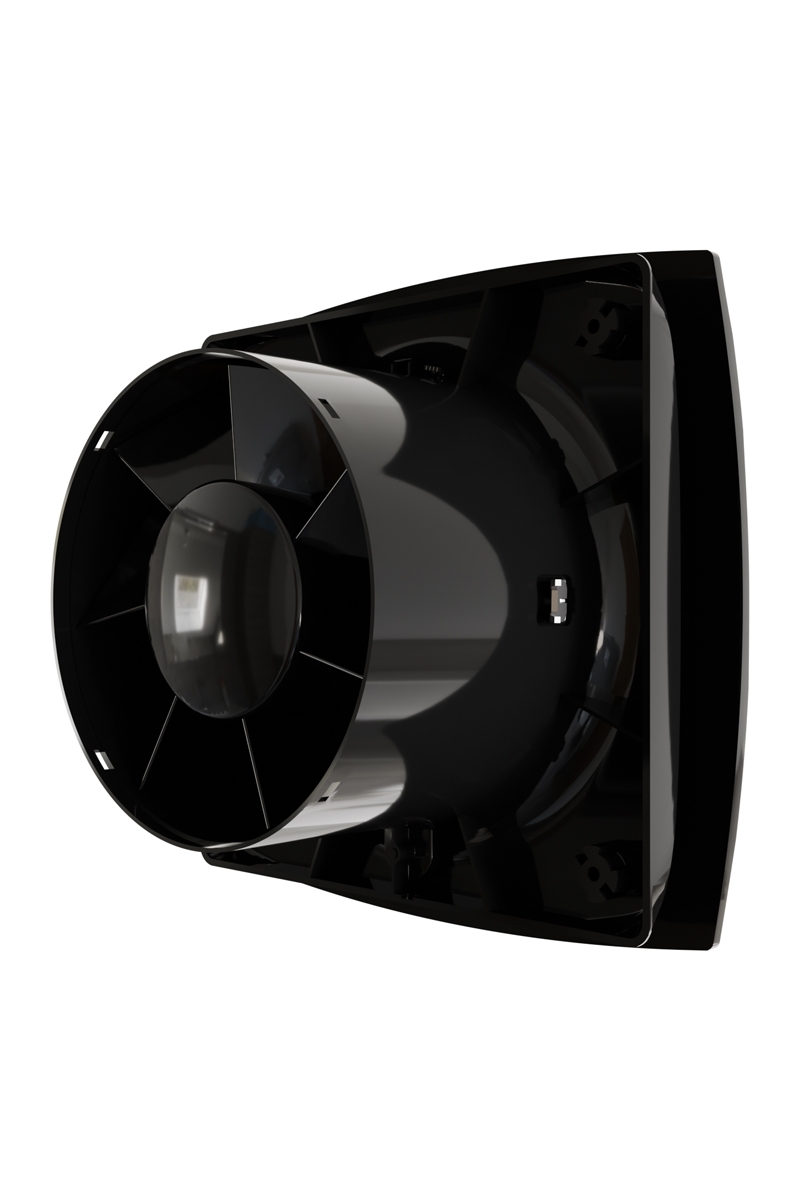 Вентилятор накладной WAVE D120 Black classic ERA